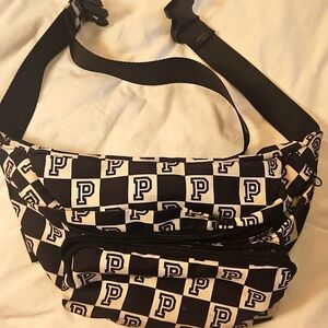 PINK Victoria's Secret WAIST BAG/FANNY PACK black and white in color